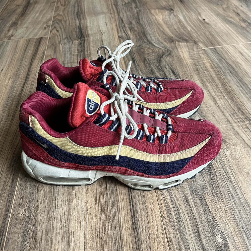 Nike Air Max 95 Premium Red Crush Running Shoes Athletic Sport Mens 8
